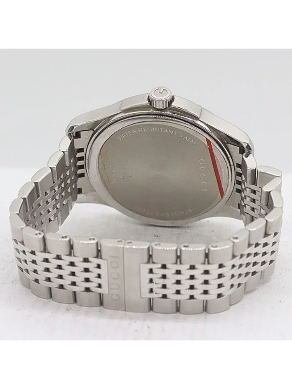 Gucci Timeless Date 126.4 Quartz Black Dial SS Watch - Picture 4 of 4